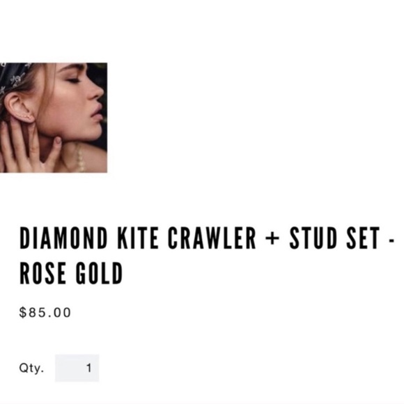 NWOT: Crawler & stud earring - Picture 4 of 5